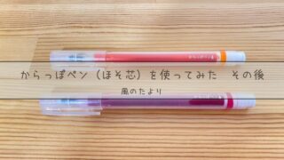 からっぽペンを使ってみた　その後　レビュー