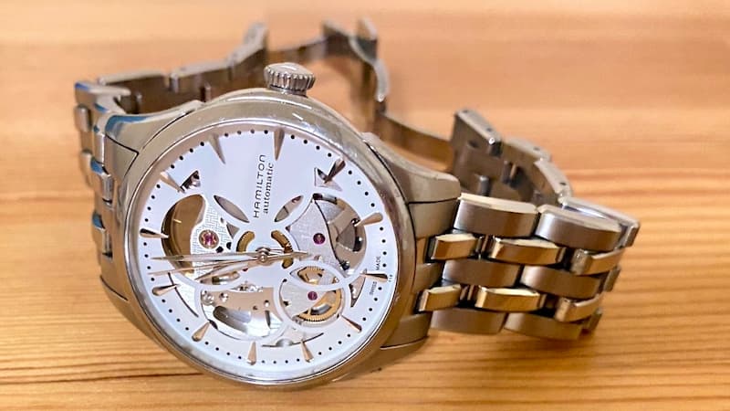 ハミルトンのステンレスベルト 洗っ時計