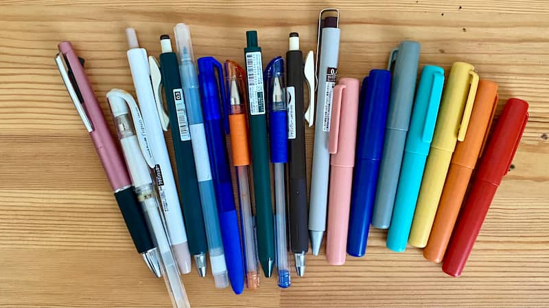 家にあるペン　使い切る生活