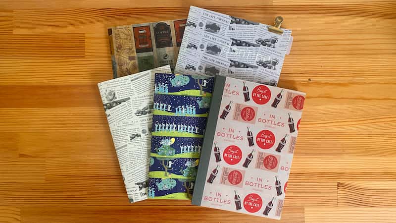 マスキングテープ　使い方　ノートの表紙に貼る