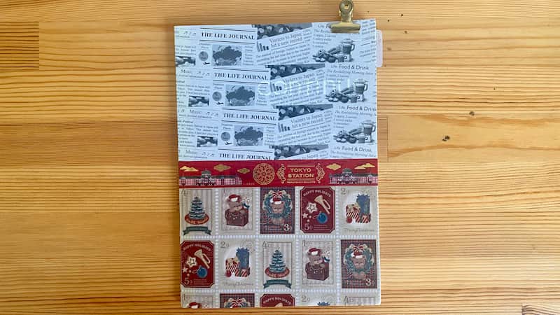 ノートの表紙をマステでリメイク　マステの使い道