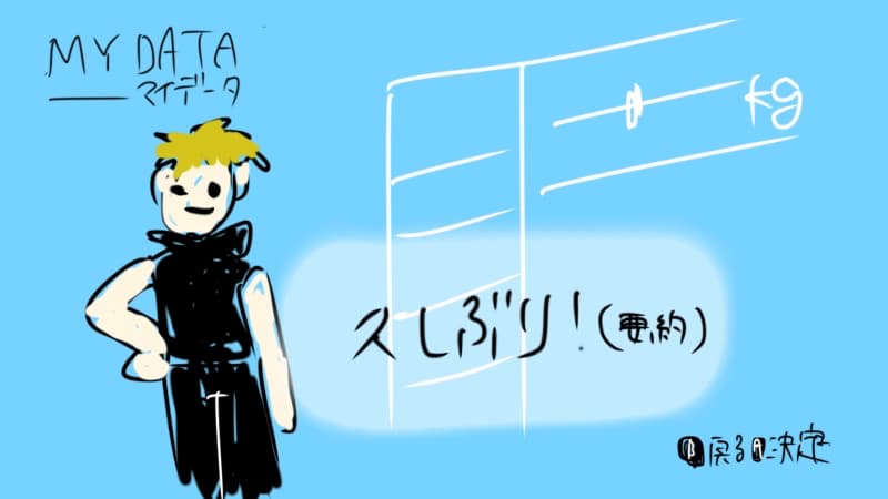 久しぶりのマイデータ入力画面　フィットボクシング2