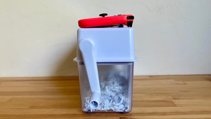 ナカバヤシのシュレッダー 奥行き