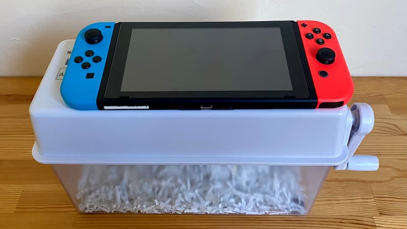 ナカバヤシのクルッキルクロス ハンドシュレッダー サイズ感