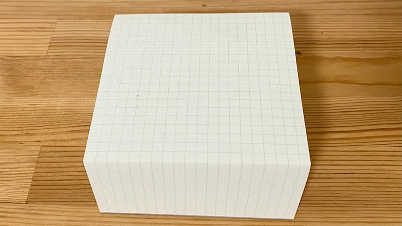 裏抜けしにくいMD用紙　ブロックメモ